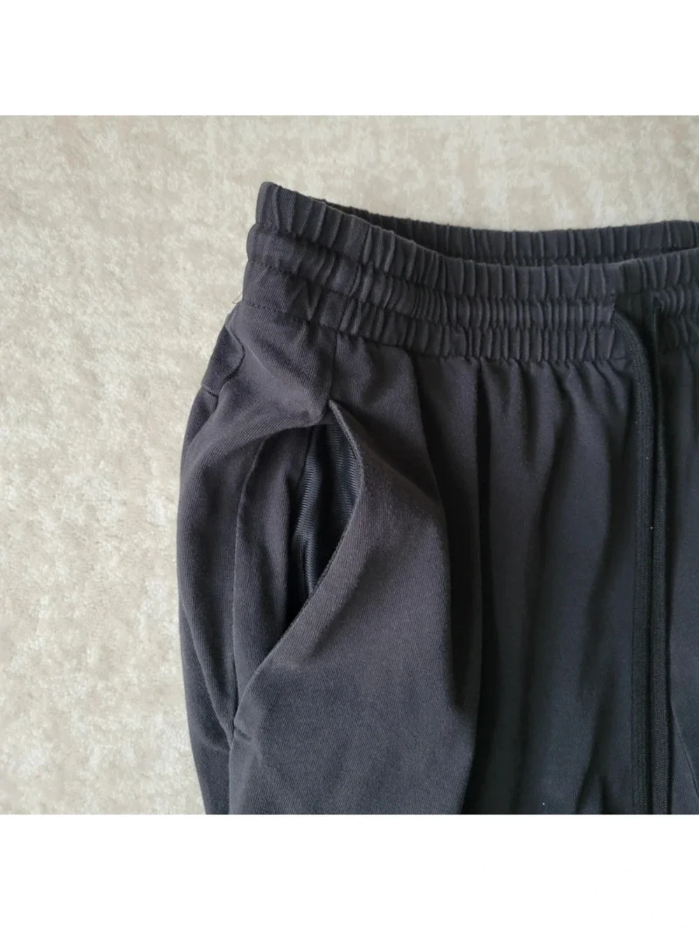 Adidas Essential Sweatpants Mens Large Black Pockets Reg Fit Drawstring Jogger